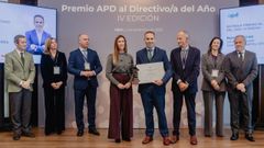 El director general de Gonvarri Metal Structures, Ren Porra, recibe el Premio APD al directivo del ao en el Club de Regatas de Gijn.