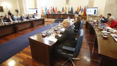 Jos� Tom�, en primer t�rmino, en el pleno de la Diputaci�n de Lugo celebrado hoy 31 de marzo