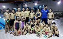 Los nadadores monfortinos, en la liga gallega benjam�n y alev�n