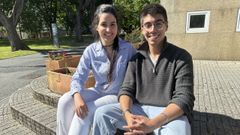 En  la imagen, los alumnos de mster becados por el campus, Mileydis Espinosa y Leandro Alejo