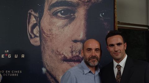 Los actores gallegos de la pelcula, Federico Prez y Alejandro Jato