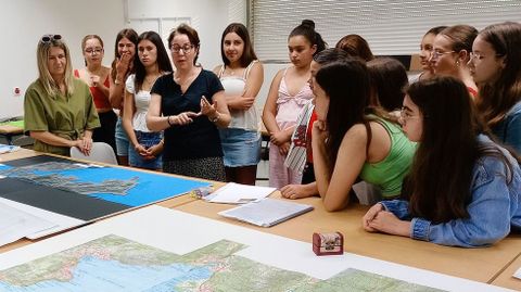 Los estudiantes prepararon mapas sobre la ruta de Pietro Querini