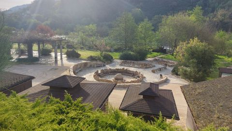 Termas de Outariz, cerradas.