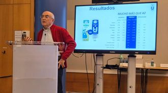 Ismael Mart�nez, responsable de Innnovaci�n en CLUN, durante la jornada