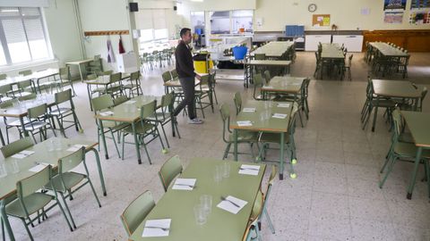 El comedor�del colegio de Monfero, en una imagen de archivo
