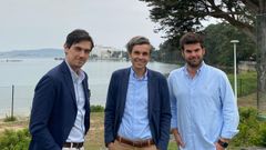 De izquierda a derecha varios miembros del equipo de Atalaya: Pablo Galn, Carlos Portela y Gerardo Lorenzo. 