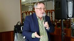 Marcial Mouzo, durante su intervenci�n en Vimianzo este pasado s�bado