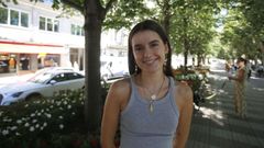 Ana, con algunas de las joyas de su marca, Solete