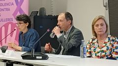 De izquierda a derecha, Coral del R�o, Luis Caride y Alida Iglesias