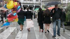Noche de fiesta en la ciudad de A Coru�a. 