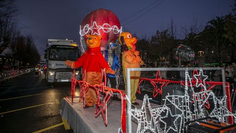 Cabalgata del D�a de Reyes en Noia.