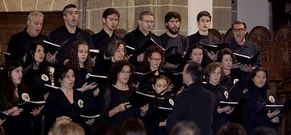 El coro Diapas�n, en la concatedral ferrolana de San Juli�n.