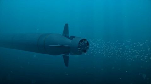 Imagen del ensayo realizado por Rusia de un dron submarino de propulsi�n nuclear y un misil de crucero con capacidad nuclear