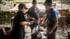 El encuentro reuni� en Bravos a profesionales y aprendices del oficio tradicional de la <span lang= gl >�forxa�</span>