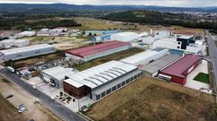 Vista a�rea de la parte urbanizada del pol�gono industrial de O Reboredo
