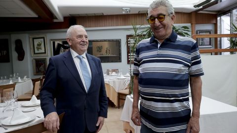 Alfredo Castelo y Ricardo González en su restaurante, El Refugio