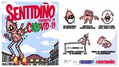 Carteler�a de la campa�a PonteLovers para repartir entre los coercios y locales de Pontevedra en la fase 2 de la desescalada