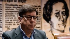 El exasesor socialista Francisco Salazar, durante su declaraci�n en la comisi�n del caso Koldo del Senado