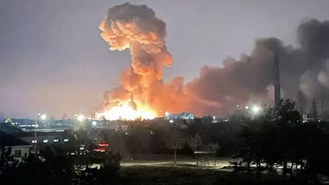 Explosin en Kiev