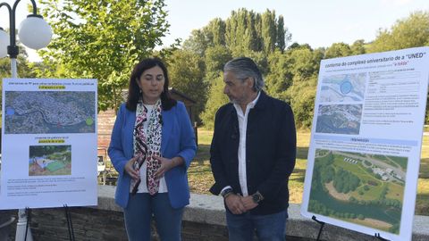 Elena Candia y Ramn Cabarcos, este viernes durante la presentacin del proyecto