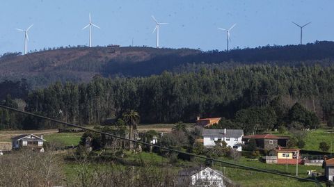 Parque e�lico ubicado en Valdovi�o