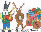 Postal premiada en Teo.