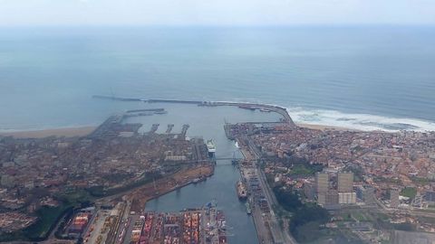Puerto de Leixoes, en Portugal.