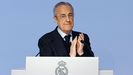 Florentino P�rez, durante una asamblea del Real Madrid.