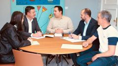 Reuni�n entre representantes de la Diputaci�n y del Concello