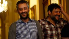 Xulio Ferreiro, ante de hablar con los medios 