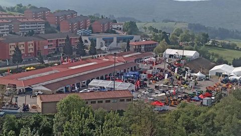 Foto a�rea de la Feria de Muestras de Tineo