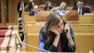 La conselleira de Educacin, Carmen Pomar, durante un pleno del Parlamento de Galicia