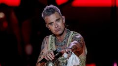 Williams, durante su actuaci�n en la primera jornada del festival Mad Cool 2023.