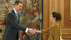 El rey recibe en Zarzuela a la portavoz de En Marea en el Congreso