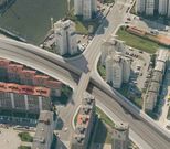 Vista a�rea hipot�tica del paso entre los dos barrios