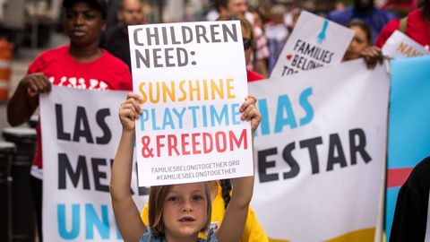 Manifestaciones de protesta contra las pol�ticas de Trump