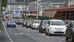 Imagen de archivo de retenciones a la entrada del pol�gono de Sab�n