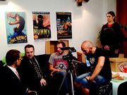 Veru Rodr�guez durante la graba la acci�n de uno de los cap�tulos.