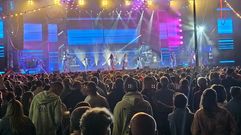 La orquesta Olympus, en las fiestas de O Val