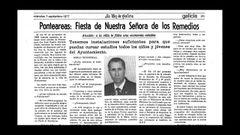 Detalle de una entrevista con Jos� Castro en 1977, cuando ya era alcalde de Ponteareas