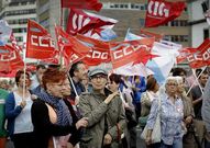 La manifestaci�n concluy� en la Delegaci�n del Gobierno. 