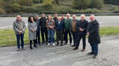 Los senadores lucenses del PP visitaron la carretera N-120 acompa�ados por varios alcaldes y representantes de esta formaci�n en el sur de la provincia