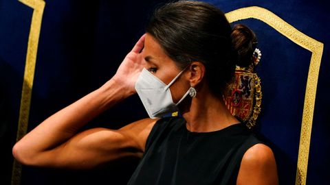 La reina Letizia, en la ceremonia de entrega de los Premios Princesa de Asturias