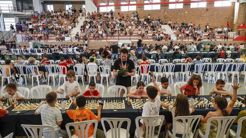 Espectacular aspecto del polideportivo de Maristas