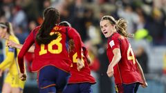 Irene Paredes, durante el partido de la selecci�n espa�ola