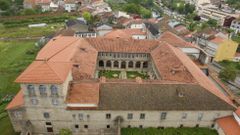 Casco hist�rico y zonas de respeto en la margen del  Cabe en Monforte