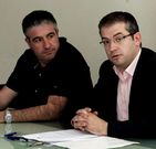 Recouso (izquierda) sustituir� a Castro en el Concello.
