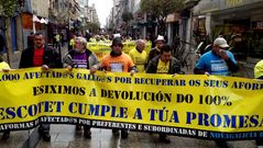 Manifestaci�n de preferentistas por Vigo