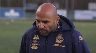 Manuel Pablo, en el partido del Fabril contra la Sarriana en A Ribela el pasado noviembre