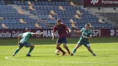 Partido de pretemporada entre el Pontevedra y el Arenteiro disputado en Pasarn